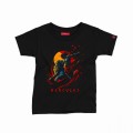 Kids Short Sleeve T-Shirt MOLECULE® HERCULES Cotton Black