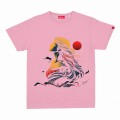 Unisex Short Sleeve T-Shirt MOLECULE® 1101 APHRODITE Cotton 160 Gsm Regular Fit Salmon