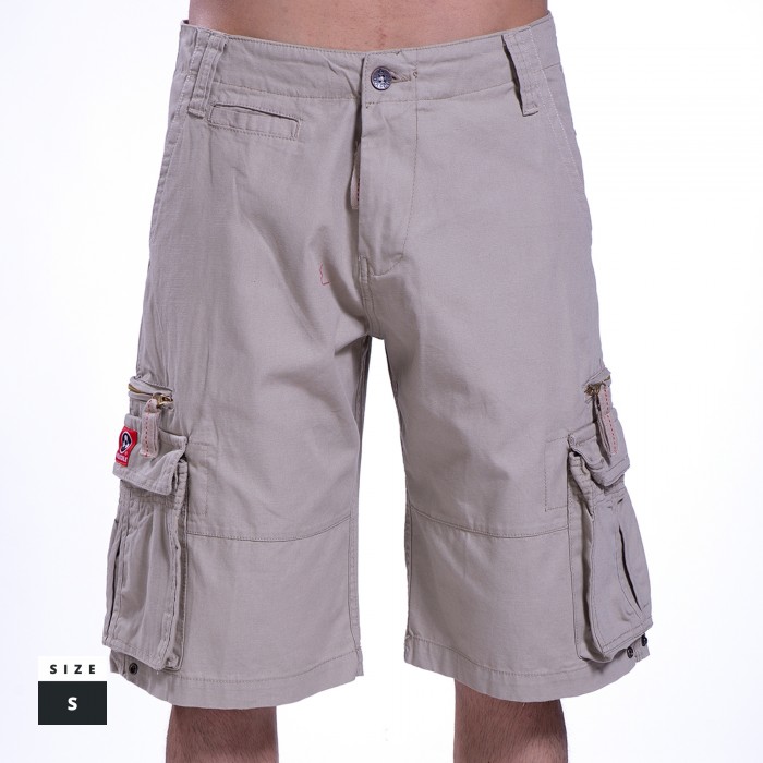 ★codegraphy★ Soft Essential Bermuda Cargo Shorts Cream 6d03298dba218144c6bfb7d7df782e