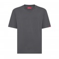Premium Loose Unisex Short Sleeves Crew Neck T-shirt MOLECULE® 9902 Organic Cotton 180 Gsm Loose Fit Dark Grey