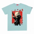 Unisex Short Sleeves T-shirt MOLECULE® 1100 MOBCAT Round Neck Cotton 150 Gsm Regular Fit Mint