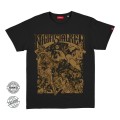 Unisex Short Sleeves T-Shirt MOLECULE® NIGHTSTALKER Satanic Drugs From Outer Space Print Cotton 150 Gsm Regular Fit Black
