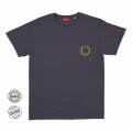 Unisex Short Sleeves T-Shirt MOLECULE® LAST DRIVE HOURGLASS Cotton 150 Gsm Regular Fit Dark Grey