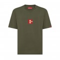 Premium Loose Unisex Short Sleeves Crew Neck T-shirt MOLECULE® 9902 TORII GATE II Organic Cotton 180 Gsm Loose Fit Khaki