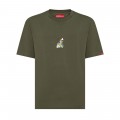 Premium Loose Unisex Short Sleeves Crew Neck T-shirt MOLECULE® 9902 KOI II Organic Cotton 180 Gsm Loose Fit Khaki