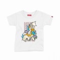 Kids Short Sleeve T-Shirt MOLECULE® KOI II Cotton White