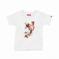 Kids Short Sleeve T-Shirt MOLECULE® KOI Cotton White