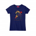 Women Short Sleeve T-Shirt MOLECULE® 1110 APHRODITE Cotton 150 Gsm Regular Fit Indigo