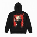 Zip Hoodie MOLECULE® 3302 MOBCAT DTF Cotton Blend 300 Gsm Regular Fit Black