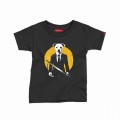 Kids Short Sleeve T-Shirt MOLECULE® UNDERDOG Cotton Black