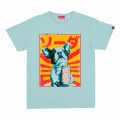 Unisex Short Sleeves T-Shirt MOLECULE® 1100 SODA DOG DTF Print Cotton 160 Gsm Regular Fit Mint