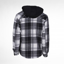 Λευκό/Μαύρο με Μαύρη Κουκούλα