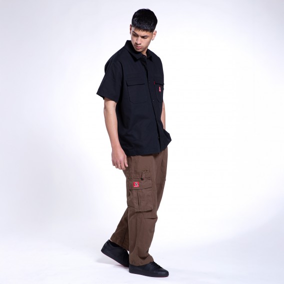 Cargo Pants MOLECULE® 50005 Rip Stop Zipper Regular Fit Cigar