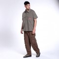 Cargo Pants MOLECULE® 50005 Rip Stop Zipper Regular Fit Cigar