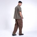 Cargo Pants MOLECULE® 50005 Rip Stop Zipper Regular Fit Cigar