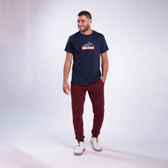 Jogging Pants 4400 Cotton 300 Gsm With Rib Slim Fit Bordeaux