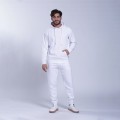 Jogging Pants 4400 Cotton 300 Gsm With Rib Slim Fit White
