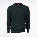 Unisex Sweater Knit MOLECULE® 9000 Flat Sketch Regular Fit Green