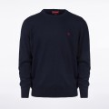 Unisex Sweater Knit MOLECULE® 9000 Flat Sketch Regular Fit Navy