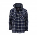 Jacket Truckers Hooded Sherpa Overshirt Navy/Cream