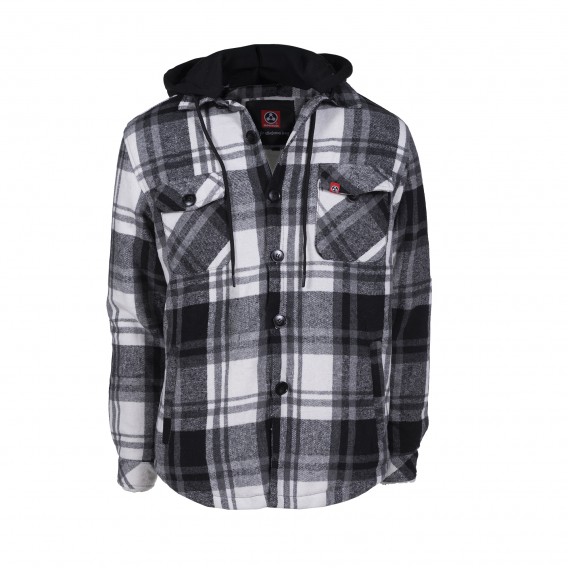 White/Black with Black Hood