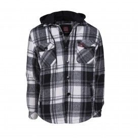 Λευκό/Μαύρο με Μαύρη Κουκούλα