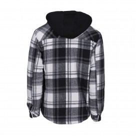 Λευκό/Μαύρο με Μαύρη Κουκούλα