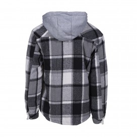 Λευκό/Μαύρο με Γκρί Κουκούλα