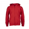Kids Unisex Zip Hoodie MOLECULE® 3311 Cotton Blend 300 Gsm Regular Fit Red