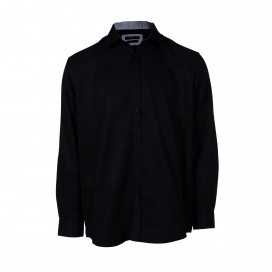 Shirt 600 Dots Print MOLECULE® 80% Cotton 20% Pol Black