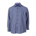 Shirt 600 Dots Print MOLECULE® 80% Cotton 20% Pol Navy