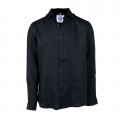 Shirt Santorini 8000 Long Sleeves Linen Black