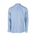 Shirt Santorini 8010 Mao Long Sleeves Linen Indigo