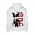 Unisex Pullover Hoodie MOLECULE® 777 MOLECULE DOG Cotton Blend 320 Gsm Regular Fit Off White