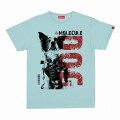 Unisex Short Sleeves T-Shirt MOLECULE® 1100 MOLECULE DOG DTF Print Cotton 160 Gsm Regular Fit Mint