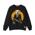 Sweatshirt MOLECULE® 331 UNDER DOG DTF Front Cotton Blend 300 Gsm Black