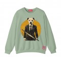 Sweatshirt MOLECULE® 331 UNDER DOG DTF Front Cotton Blend 300 Gsm Sage