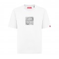Premium Loose Unisex Short Sleeves Crew Neck T-shirt MOLECULE® 9902 WARP Organic Cotton 180 Gsm Loose Fit White