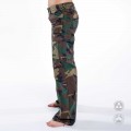 Pants Women Cargo Jungle MLC 45041 Canvas Slim Fit Camo Green
