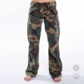 Pants Women Cargo Jungle MLC 45041 Canvas Slim Fit Camo Green