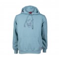 Unisex Pullover Hoodie MOLECULE® 777 EMBROIDERY ONI Cotton Blend 320 GSM Mint