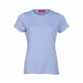 Women Short Sleeves T-shirt MOLECULE® 1110 Round Neck Cotton 150 Gsm Regular Fit Sky Blue