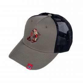 Jockey Hat MOLECULE® Golden Koi Embroidery Olive 100% Recycled Polyester