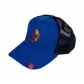 Jockey Hat MOLECULE® Golden Koi Embroidery Royal 100% Recycled Polyester