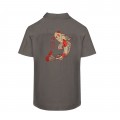Overshirt MOLECULE® 53002 GOLDEN KOI EMBROIDERY Short Sleeves Rip Stop Khaki