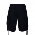 Cargo Shorts MOLECULE® 54001 ONI Embroidery Canvas Worn Out Look Regular Fit Black