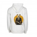 Unisex Zip Hoodie MOLECULE® 778 UNDER DOG Cotton Blend 320 Gsm Regular Fit Off White