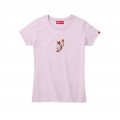 Women Short Sleeve T-Shirt MOLECULE® 1110 SMALL KOI I Cotton 150 Gsm Regular Fit Pink