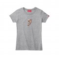Women Short Sleeve T-Shirt MOLECULE® 1110 SMALL KOI I Cotton 150 Gsm Regular Fit Sport Grey