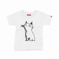 Kids Short Sleeve T-Shirt MOLECULE® Guilty Cat Cotton White